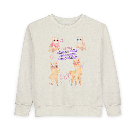Toddler Sweatshirt — Cute Ballerina Llama Kids Pullover