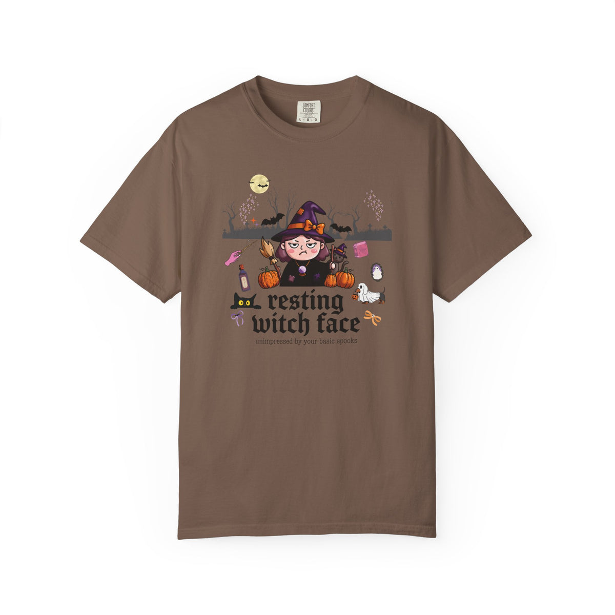 Resting Witch Face T-Shirt — Cute Grumpy Witch Halloween Tee