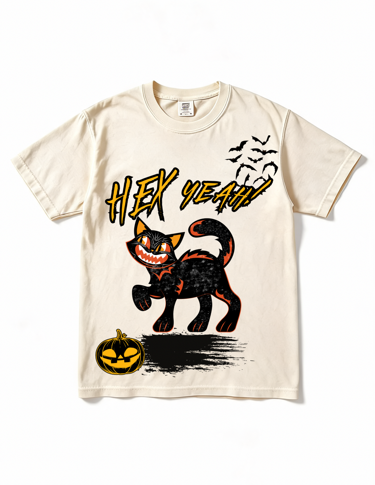 Hex Yeah! Unisex Halloween Black Cat T-shirt