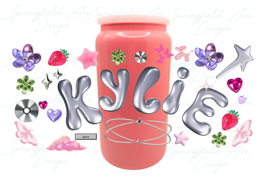 Y2K Glass Tumbler 16 oz