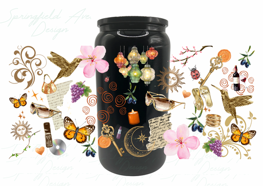 Tuscan Mom Glass Tumbler 16oz