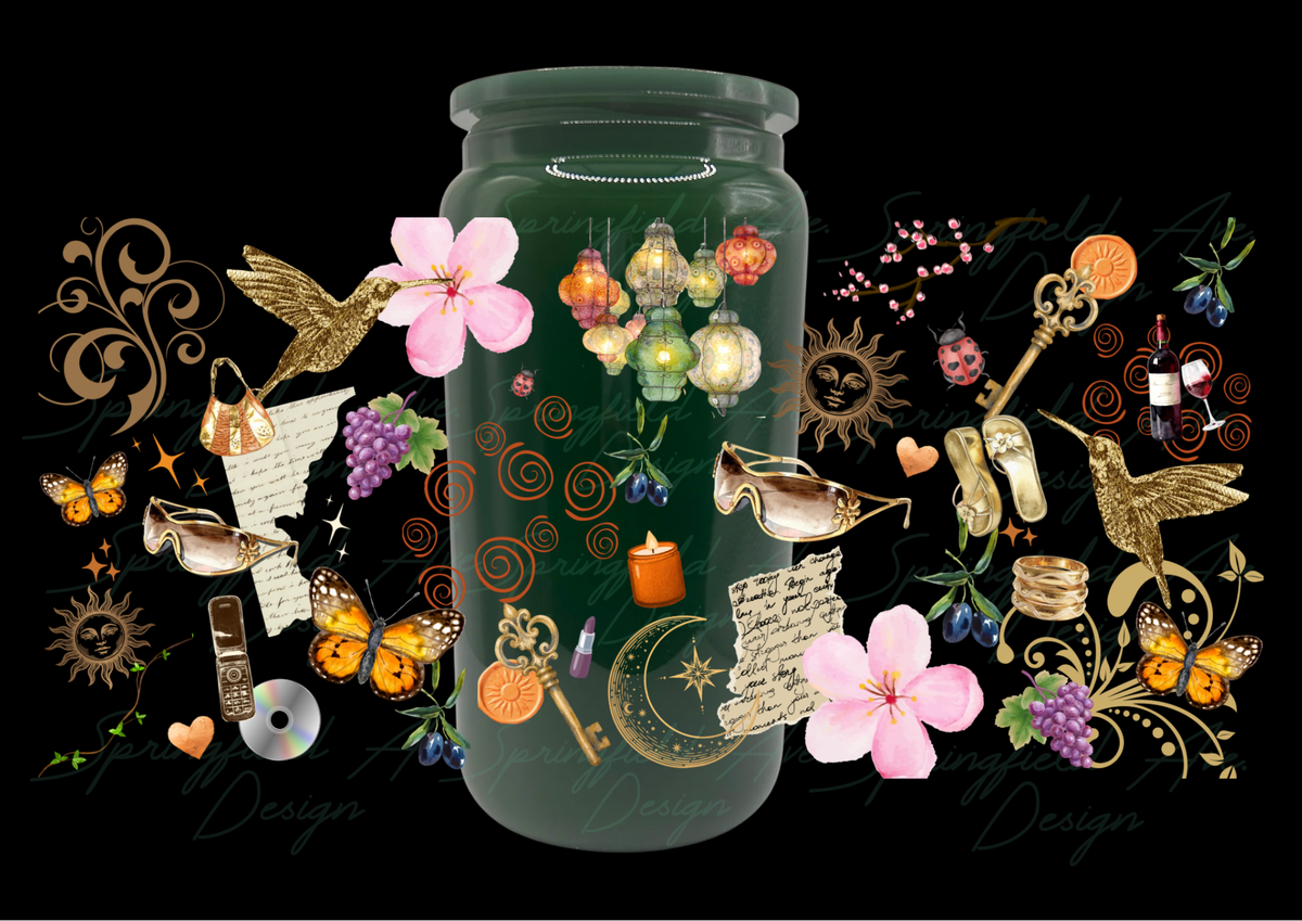 Tuscan Mom Glass Tumbler 16oz