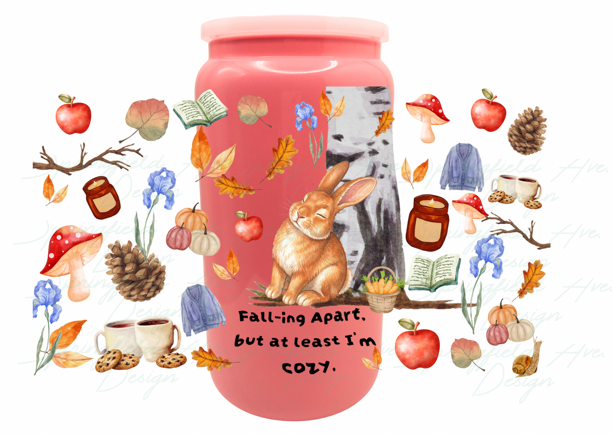 Animal Nap Glass Tumbler 16oz