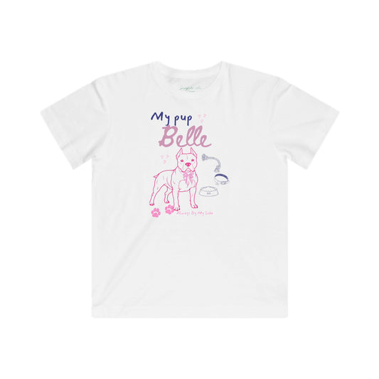 Pitbull Kids 'My Pup' Cute Puppy Graphic Tee —big kids for girls
