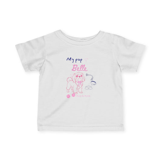Shih tzu  "My Puppy Graphic Baby girl tee Shirt, Infant Tee