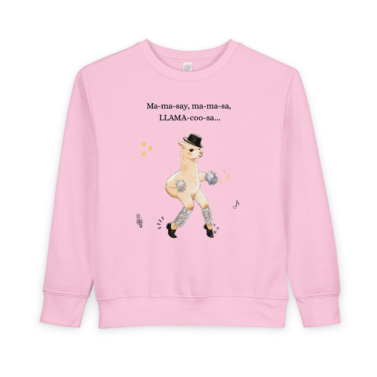 Llama pop star ' Dancing Llama, Toddler Sweatshirt