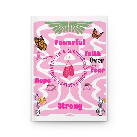 'I'm a Survivor' Hardcover Lined Notebook