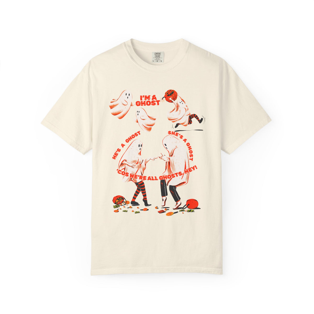 Ghost Halloween T-Shirt — "I'm a Ghost"