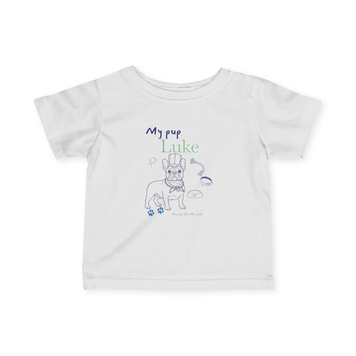 French Bulldog "My Puppy Graphic Baby tee Shirt, Infant Tee