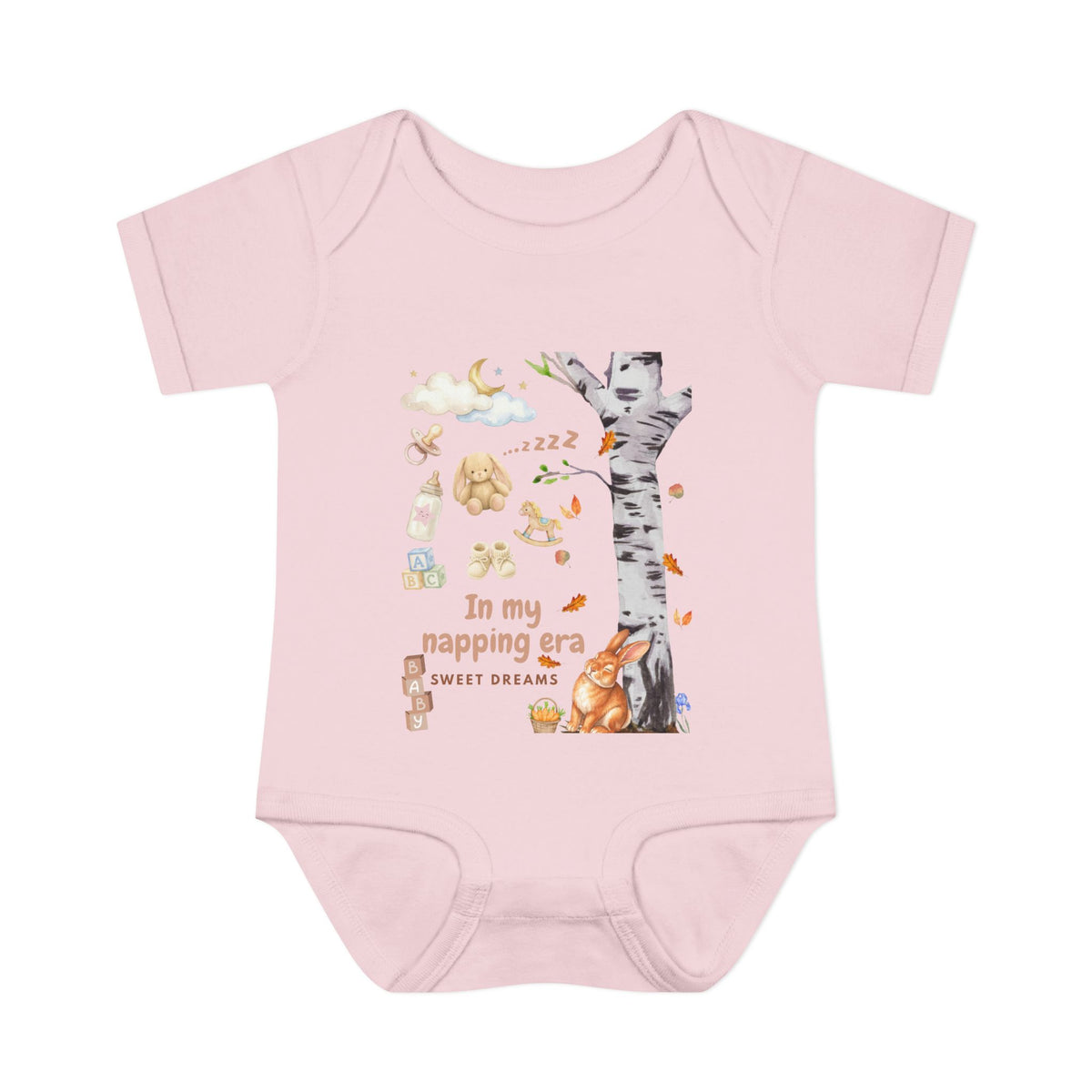 Woodland Dreams Infant Bodysuit — "In My Napping Era" Baby Onesie