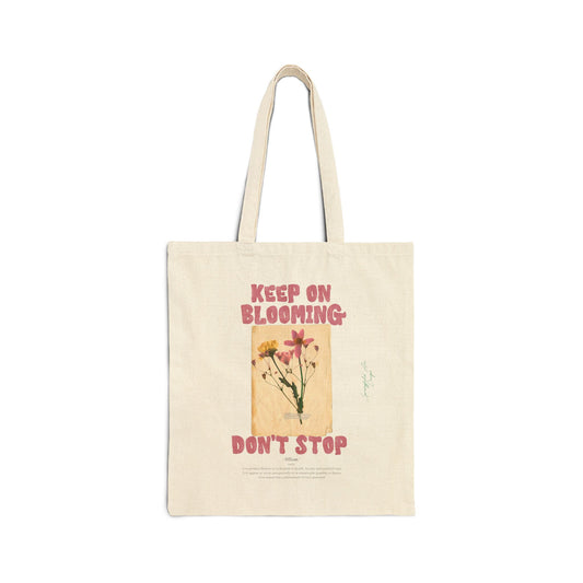 Keep On Blooming Canvas Tote — Floral bag