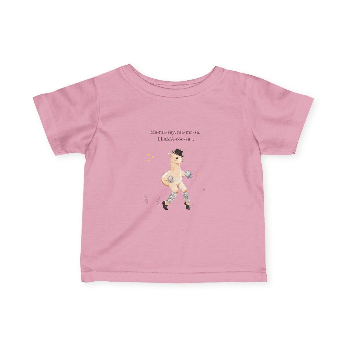 Cute Llama Dance Infant Tee- Llama Pop star Baby Shirt