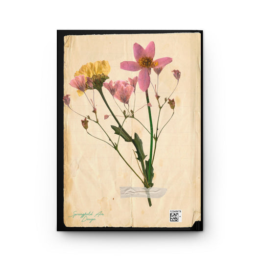 Keep On Blooming Hardcover UNLINED sketch book or journal