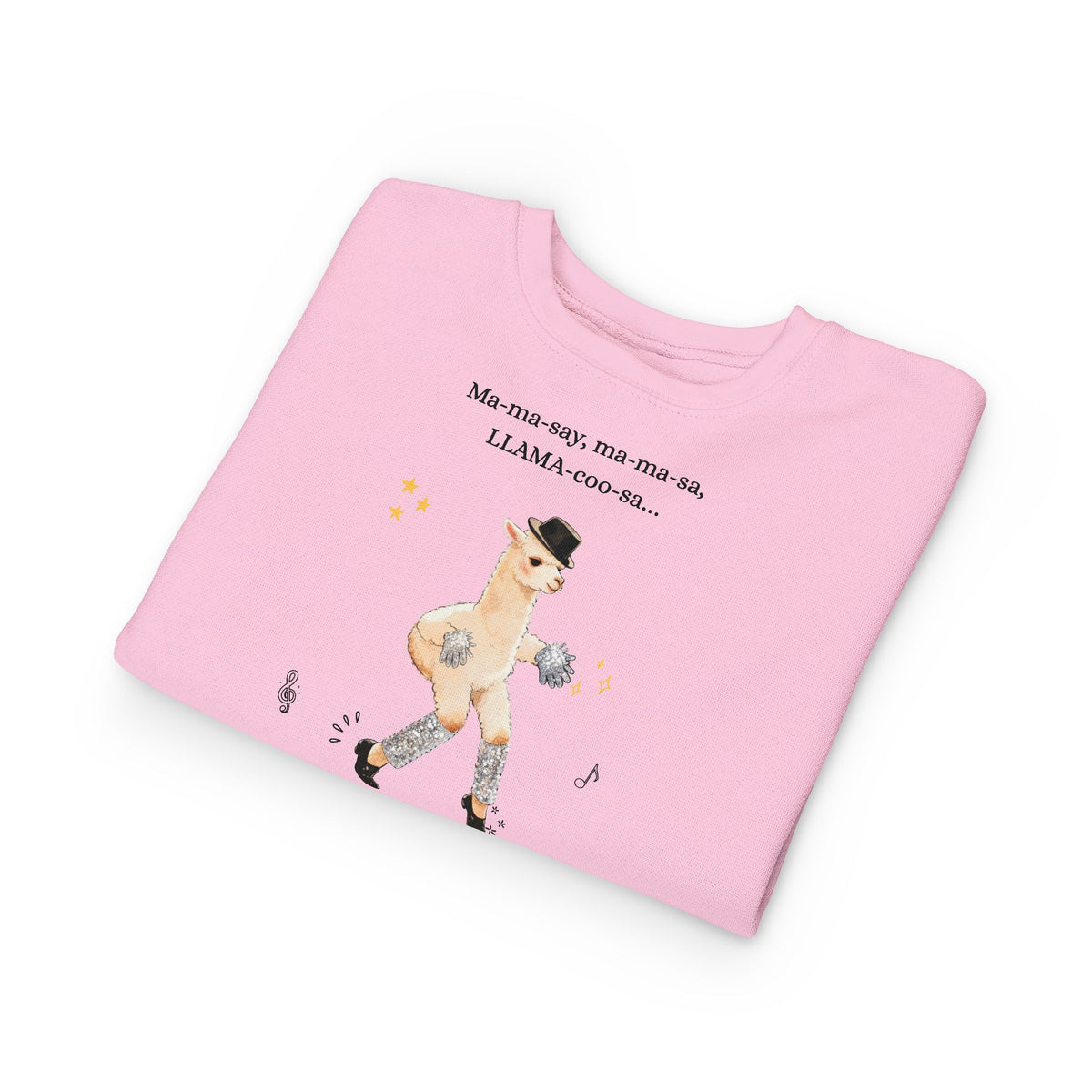 Llama pop star ' Dancing Llama, Toddler Sweatshirt