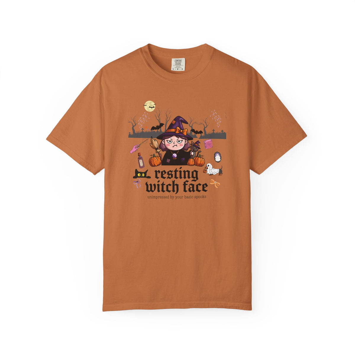 Resting Witch Face T-Shirt — Cute Grumpy Witch Halloween Tee