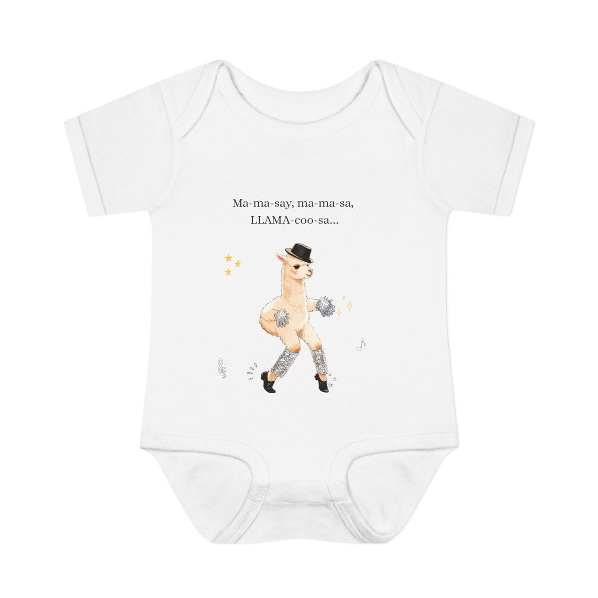Llama Dance Infant Bodysuit —llama pop star ' Baby One-Piece