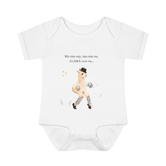 Llama Dance Infant Bodysuit —llama pop star ' Baby One-Piece