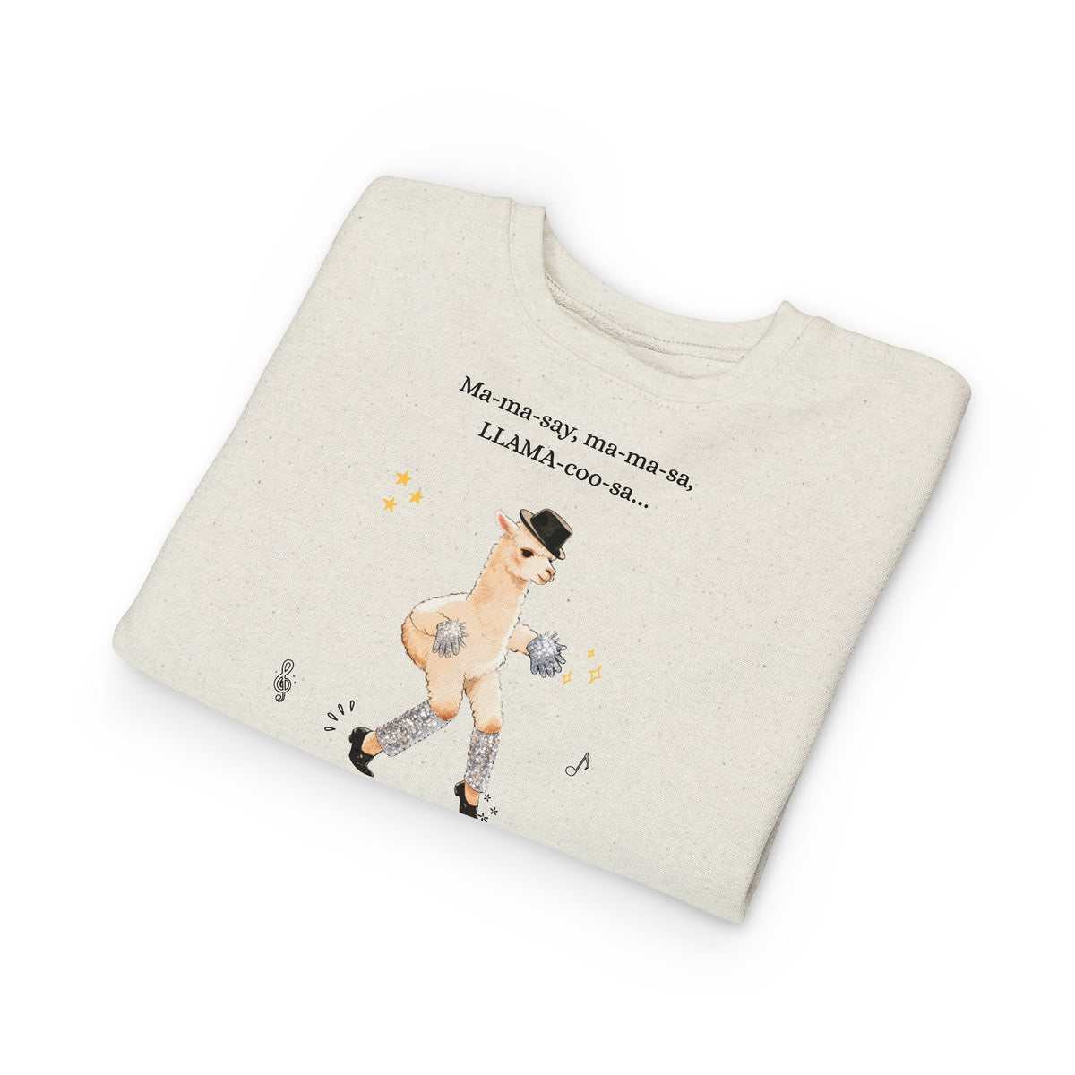 Llama pop star ' Dancing Llama, Toddler Sweatshirt