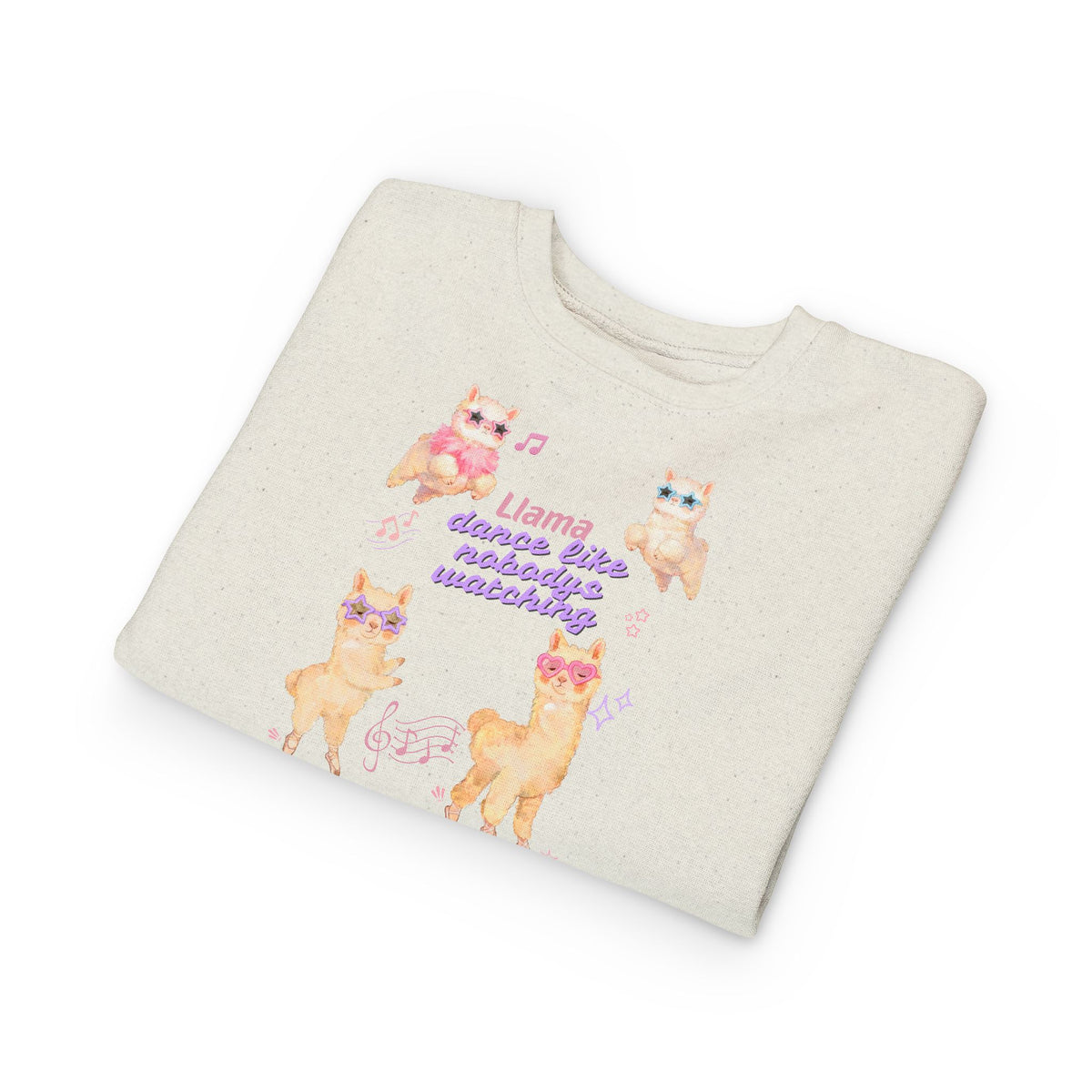 Toddler Sweatshirt — Cute Ballerina Llama Kids Pullover