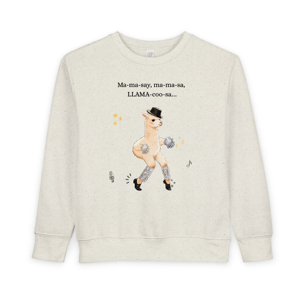 Llama pop star ' Dancing Llama, Toddler Sweatshirt