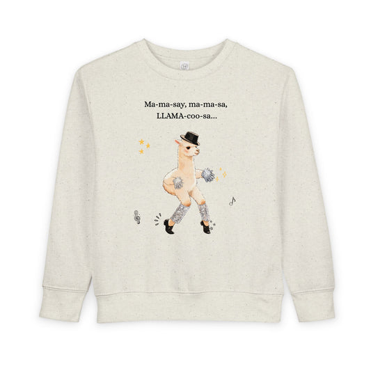 Llama pop star ' Dancing Llama, Toddler Sweatshirt
