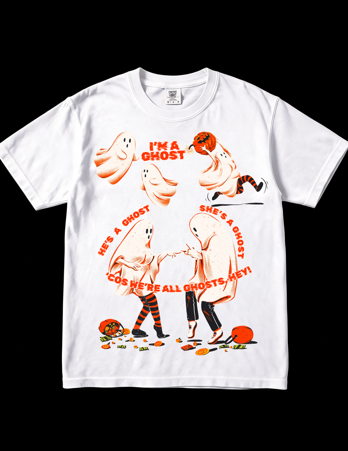 Ghost Halloween T-Shirt — "I'm a Ghost"