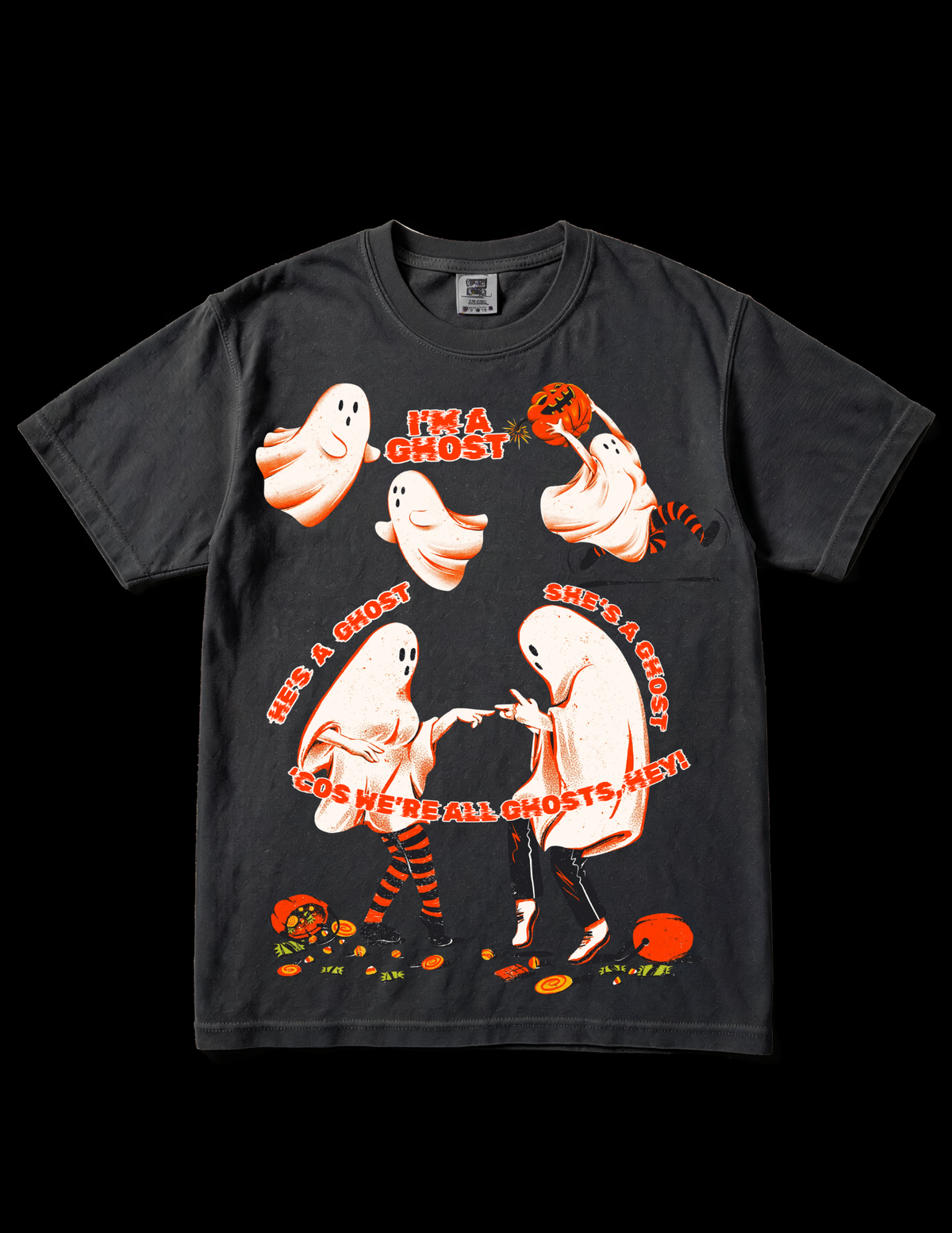 Ghost Halloween T-Shirt — "I'm a Ghost"