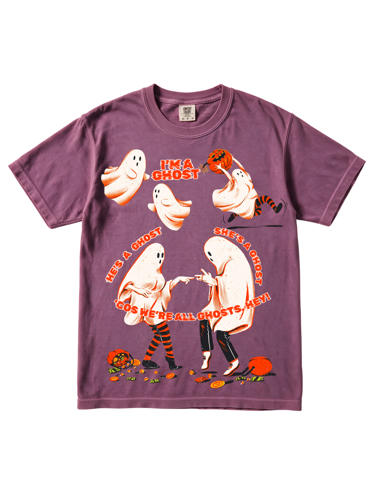 Ghost Halloween T-Shirt — "I'm a Ghost"