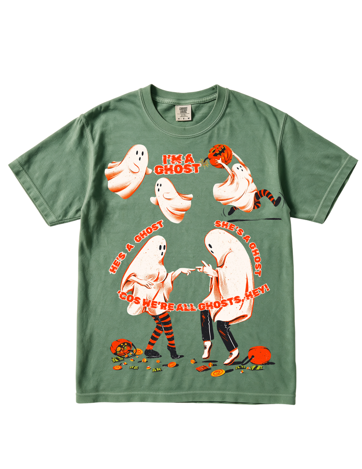 Ghost Halloween T-Shirt — "I'm a Ghost"