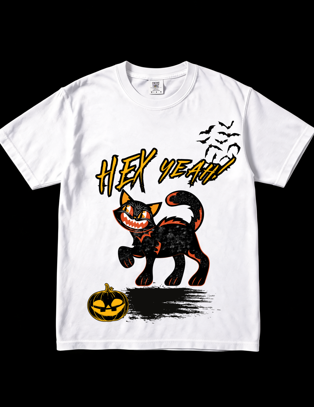 Hex Yeah! Unisex Halloween Black Cat T-shirt