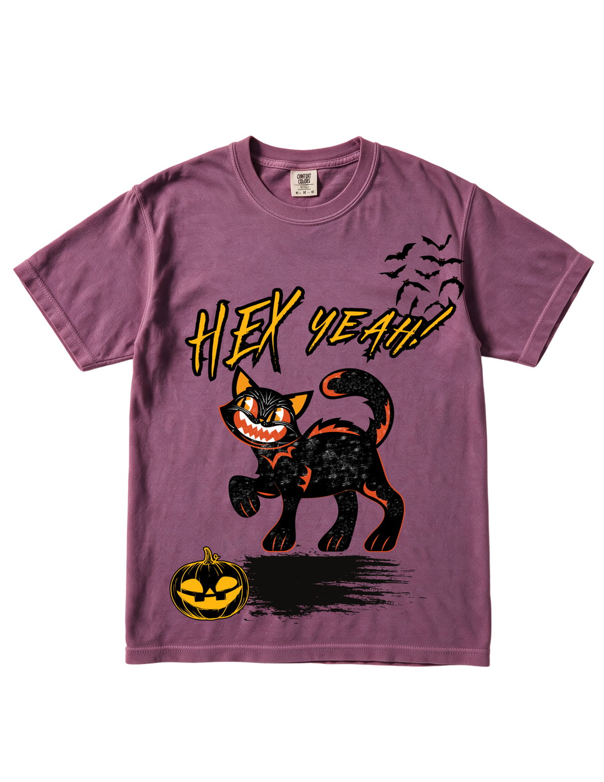 Hex Yeah! Unisex Halloween Black Cat T-shirt