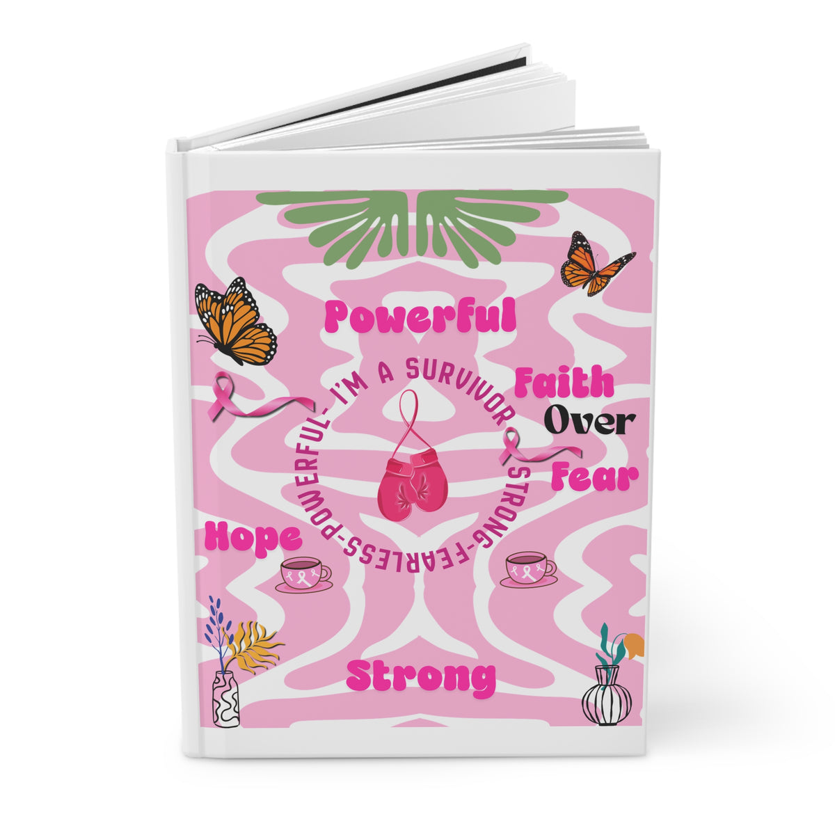 'I'm a Survivor' Hardcover Lined Notebook