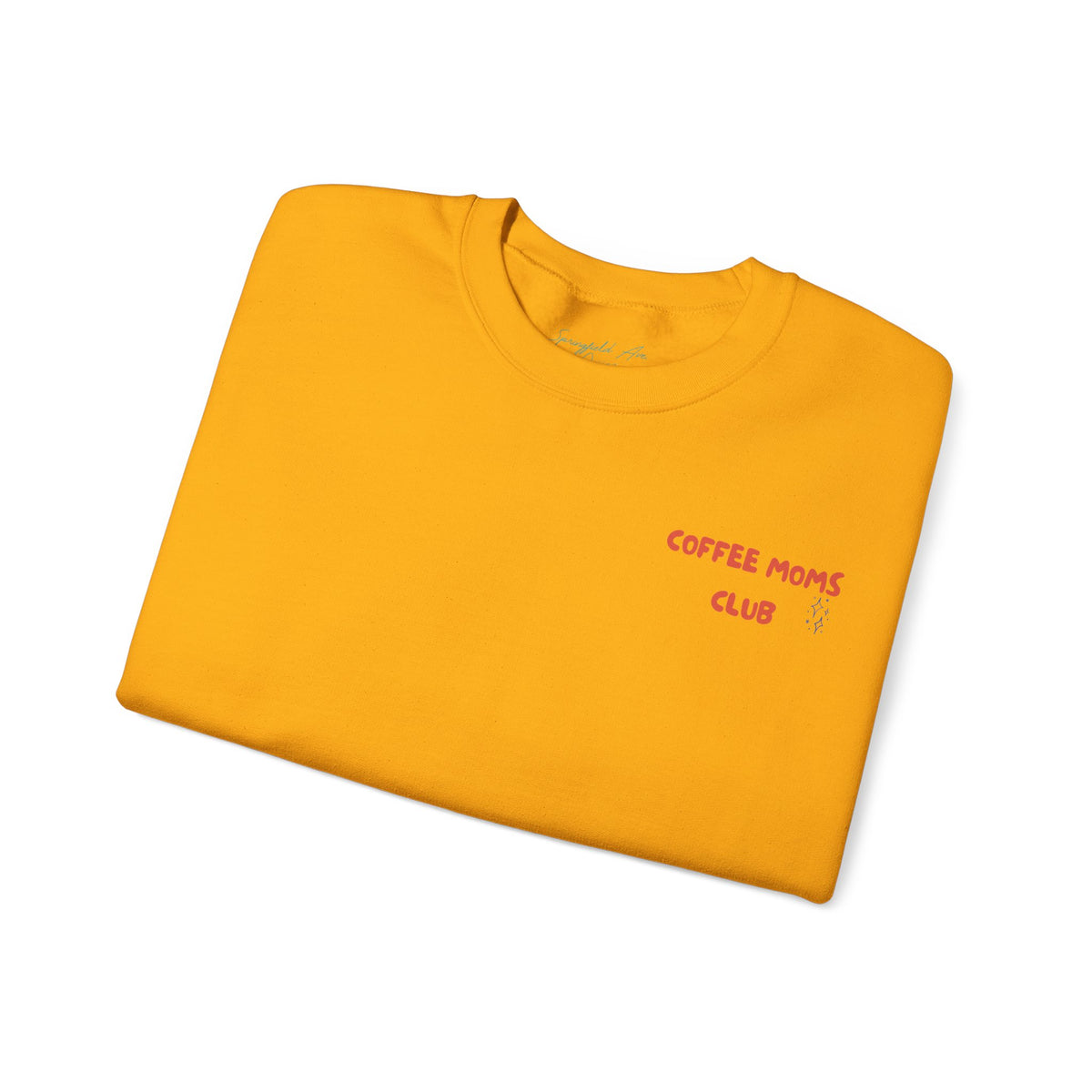 Coffee Moms Unite Sweatshirt — “Coffee Mom Club” Cozy Crewneck for Moms red and blue