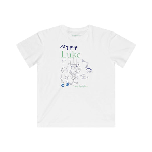 Shih tzu Kids T‑Shirt – Cute 'My Pup' Cartoon Puppy Tee for Children
