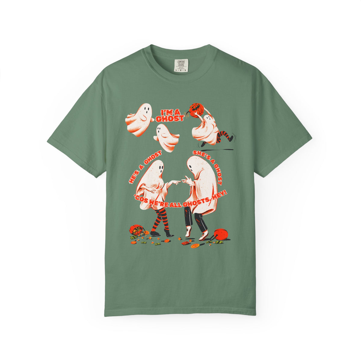 Ghost Halloween T-Shirt — "I'm a Ghost"