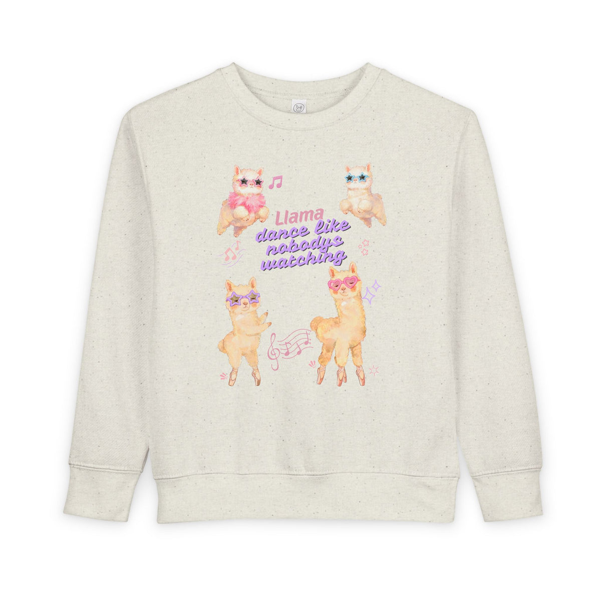 Toddler Sweatshirt — Cute Ballerina Llama Kids Pullover