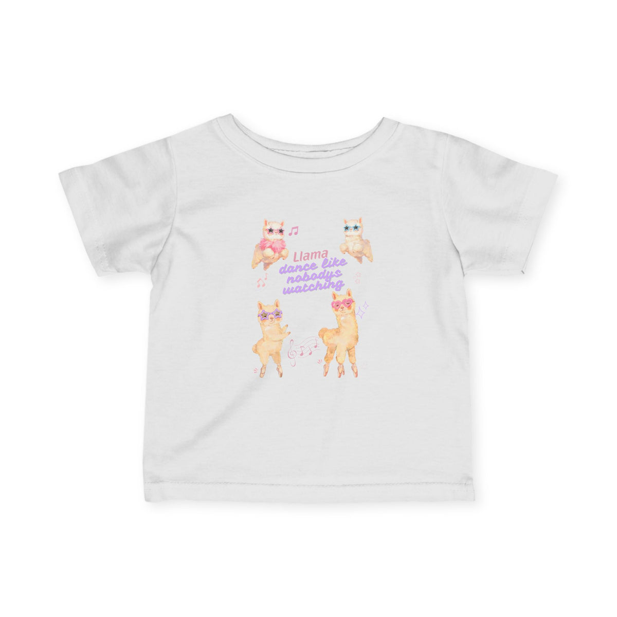 "Llama Dance Like Nobody's Watching" Baby Shirt, Infant Tee