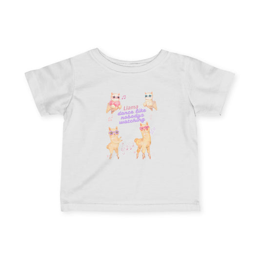 "Llama Dance Like Nobody's Watching" Baby Shirt, Infant Tee