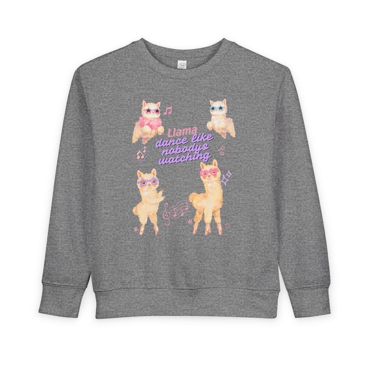 Toddler Sweatshirt — Cute Ballerina Llama Kids Pullover