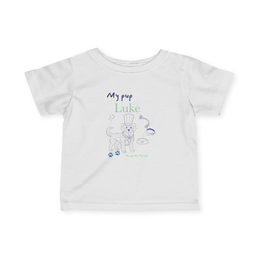 Golden retriever "My Puppy Graphic Baby tee Shirt, Infant Tee