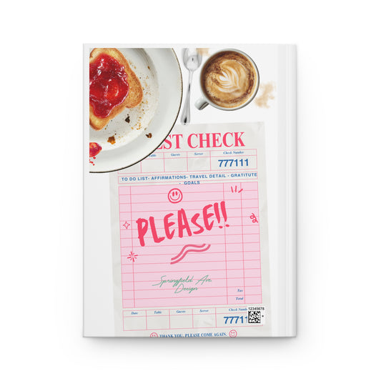 Guest Check Hardcover LINED Journal — "Babe, Write This Down!!"
