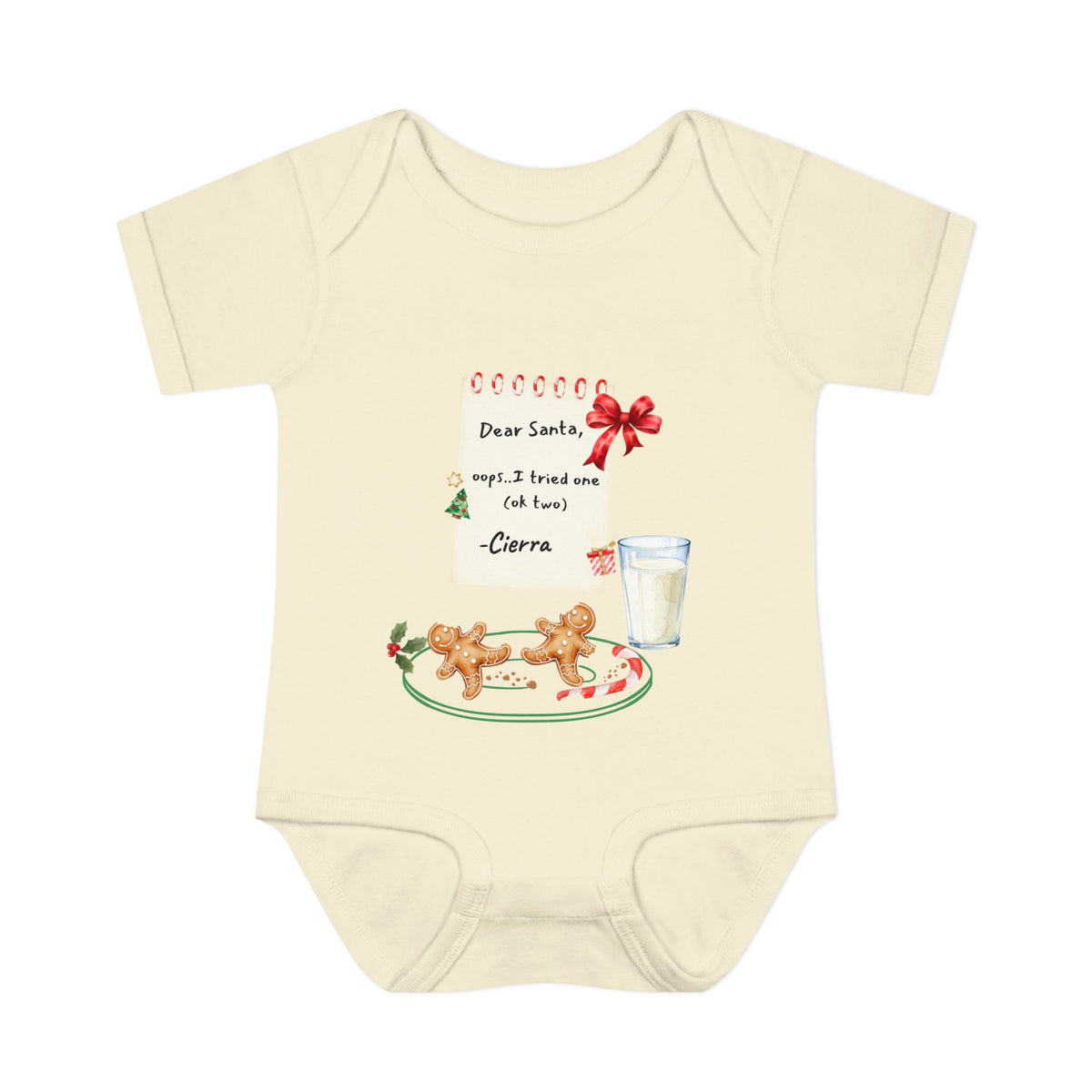 Dear Santa I did my best , Infant Baby Rib Bodysuit, personalized outfit