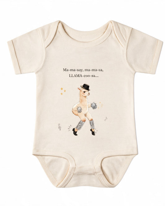 Llama Dance Infant Bodysuit —llama pop star ' Baby One-Piece