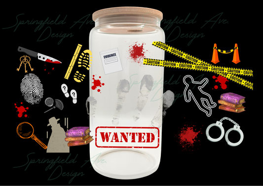 Mystery night Glass Tumbler 16oz