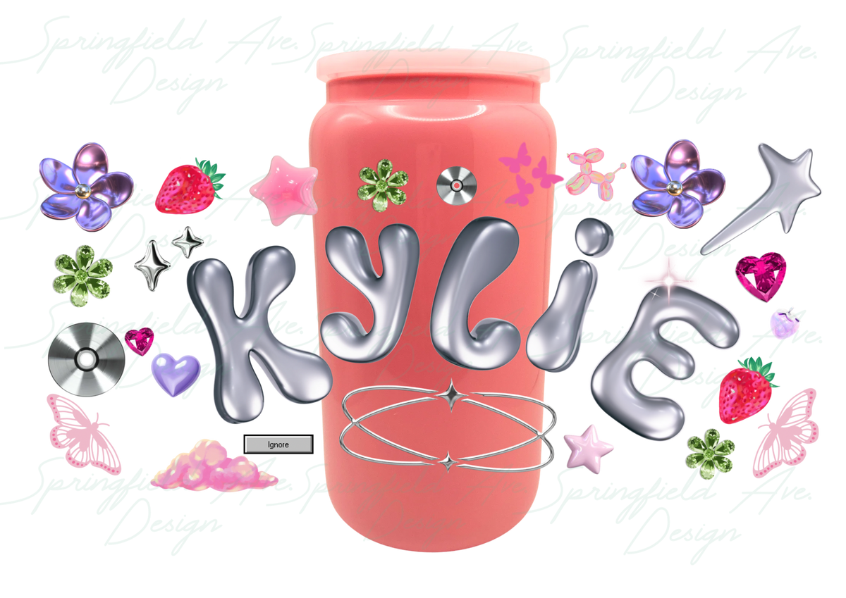 Y2K Glass Tumbler 16 oz