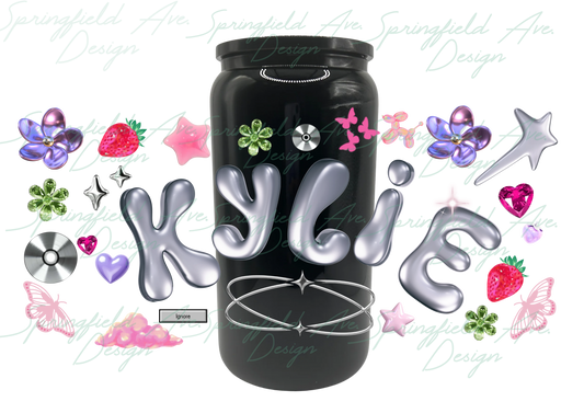 Y2K Glass Tumbler 16 oz