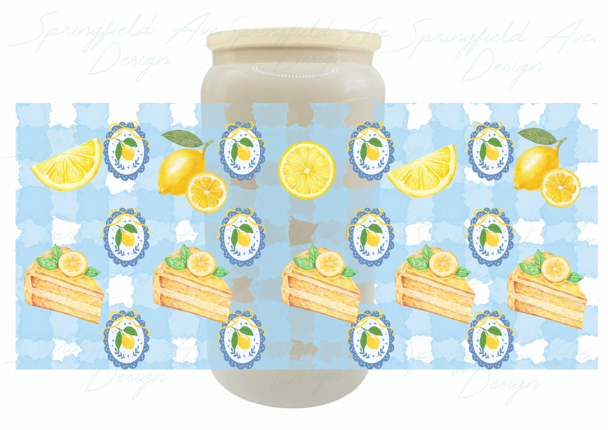 Lemon Glass Tumbler 16oz