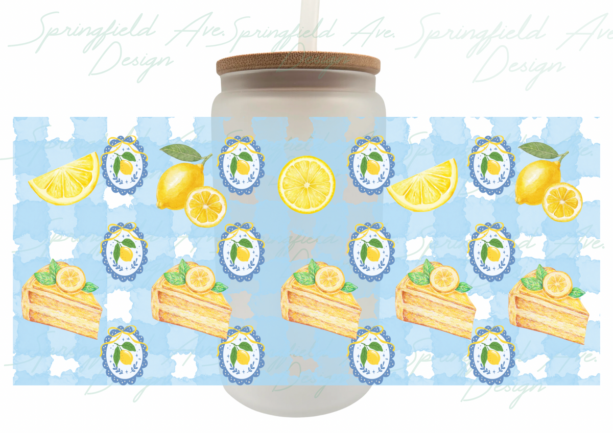 Lemon Glass Tumbler 16oz