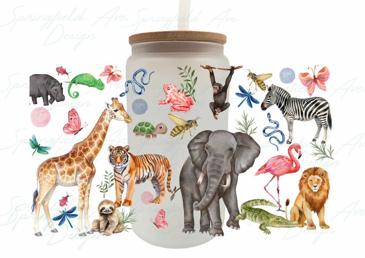 Zoo 1 Glass Tumbler 16 oz