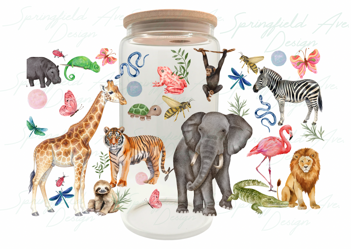 Zoo 1 Glass Tumbler 16 oz